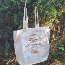 Lade das Bild in den Galerie-Viewer, Baumwoll-Tasche "Wenn ich schnell genug stricke..."