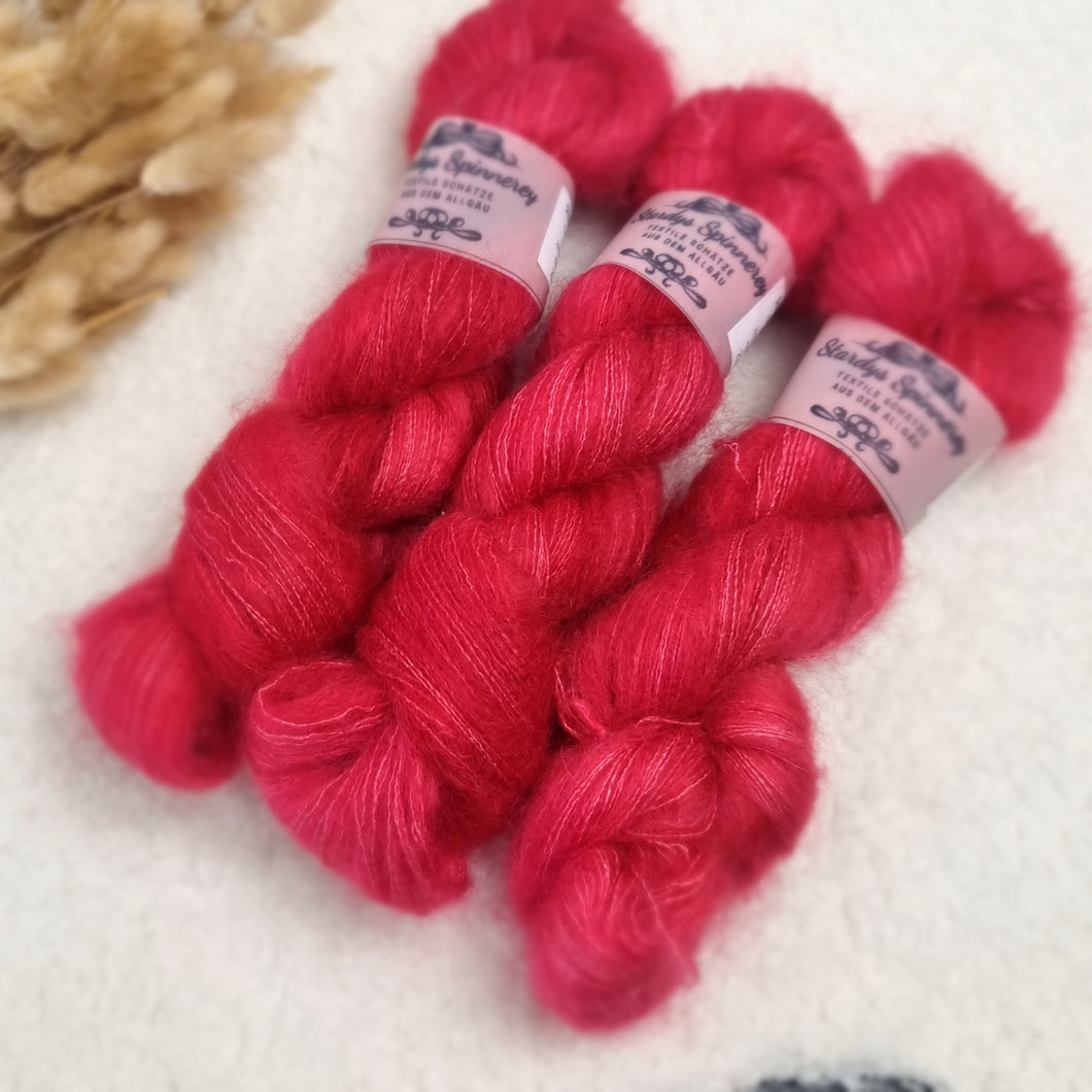 Silky Mohair Flausch - Kirsche